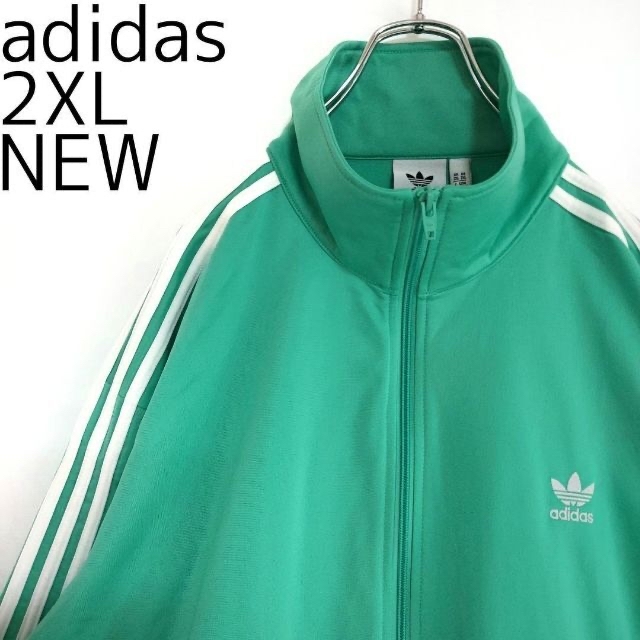 adidas(アディダス)の新品 アディダス ファイヤーバード 刺繍トラックジャケット 2XL グリーン 緑 メンズのトップス(ジャージ)の商品写真