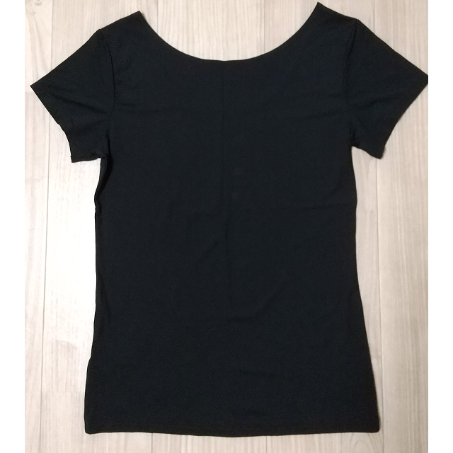 UNIQLO(ユニクロ)のエアリズムUネックT 半袖 黒L レディースのトップス(Tシャツ(半袖/袖なし))の商品写真