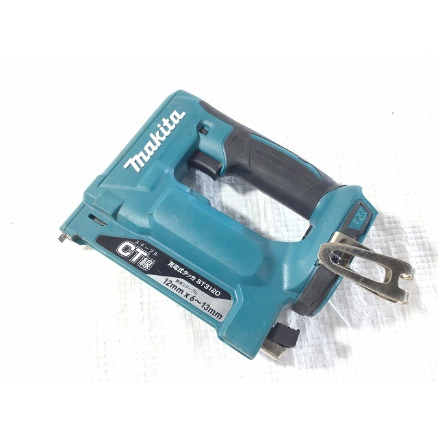 ☆中古品☆makita マキタ 18V 12㎜ 充電式タッカ ST312D 6～13ｍｍ 本体 +ケース コードレスタッカー CT線 68536