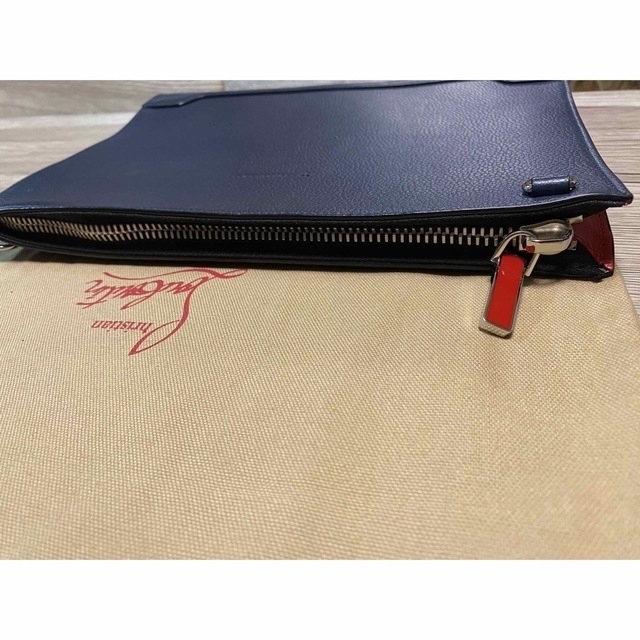 クリスチャンルブタン ショルダーバッグ 美品 ネイビー スタッズ