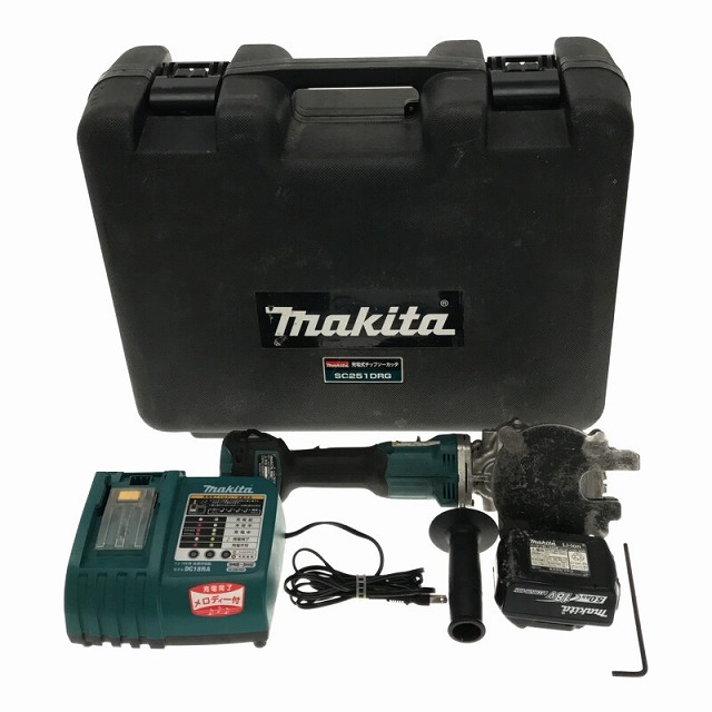 ☆中古品☆makita マキタ 充電式チップソーカッター SC251D バッテリ1 ...