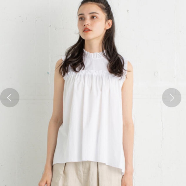 定価15400円❤️新品タグ付 ランバンオンブルー ギャザースリーブブラウス | フリマアプリ ラクマ 新品 LANVIN ブラウス