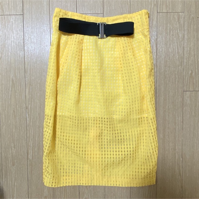 Inpaichthys Kerri(インパクティスケリー)のインパクティスケリー 黄色スカート レディースのスカート(ひざ丈スカート)の商品写真