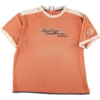 ハーレーダビッドソン(Harley Davidson)の古着 ハーレーダビッドソン Harley-Davidson モーターサイクル バイクTシャツ メンズXL /eaa322381(Tシャツ/カットソー(半袖/袖なし))