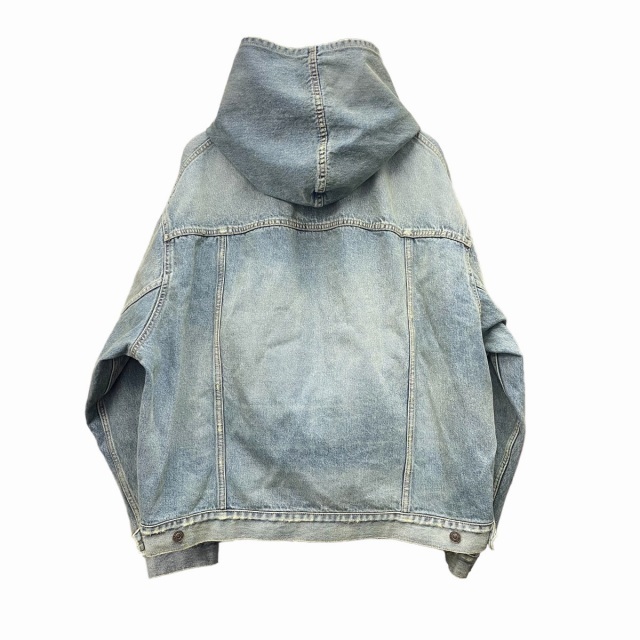 Balenciaga(バレンシアガ)のBALENCIAGA 22AW Oversized Denim Hoodie 1 メンズのジャケット/アウター(その他)の商品写真