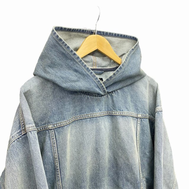 Balenciaga(バレンシアガ)のBALENCIAGA 22AW Oversized Denim Hoodie 1 メンズのジャケット/アウター(その他)の商品写真