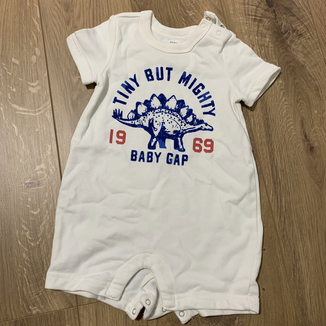 babyGAP(ベビーギャップ)のスウェットロンパース キッズ/ベビー/マタニティのベビー服(~85cm)(ロンパース)の商品写真