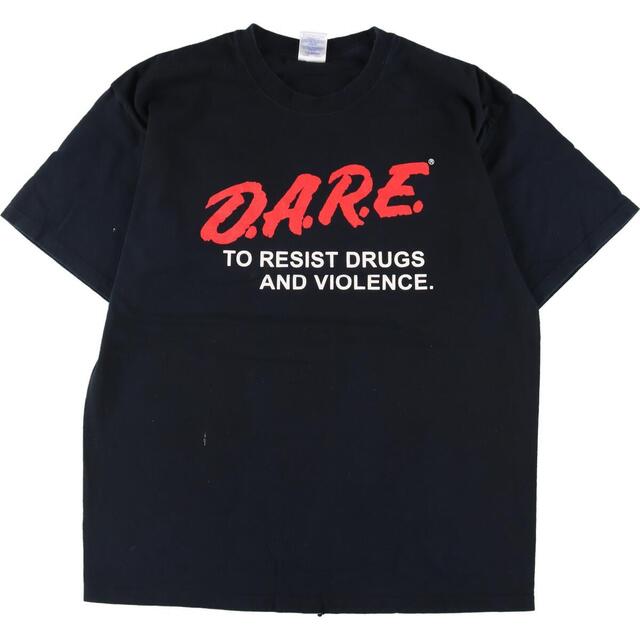 ギルダン GILDAN D.A.R.E 薬物乱用予防教育 プリントTシャツ メンズL /eaa322833