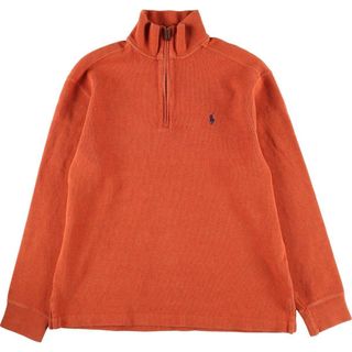 ラルフローレン(Ralph Lauren)の古着 ラルフローレン Ralph Lauren POLO by Ralph Lauren コットンニットハーフジップセーター メンズM /eaa324201(ニット/セーター)