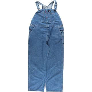 ディッキーズ(Dickies)の古着 ビッグサイズ ディッキーズ Dickies デニムオーバーオール メンズw43 /eaa324522(サロペット/オーバーオール)