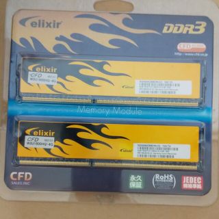 中古 elixir CFD メモリ PCメモリー W3U1600HQ-4G(PCパーツ)