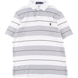 ラルフローレン(Ralph Lauren)の古着 ラルフローレン Ralph Lauren POLO RALPH LAUREN マルチボーダー 半袖 ボーダー ポロシャツ メンズL /eaa322535(ポロシャツ)