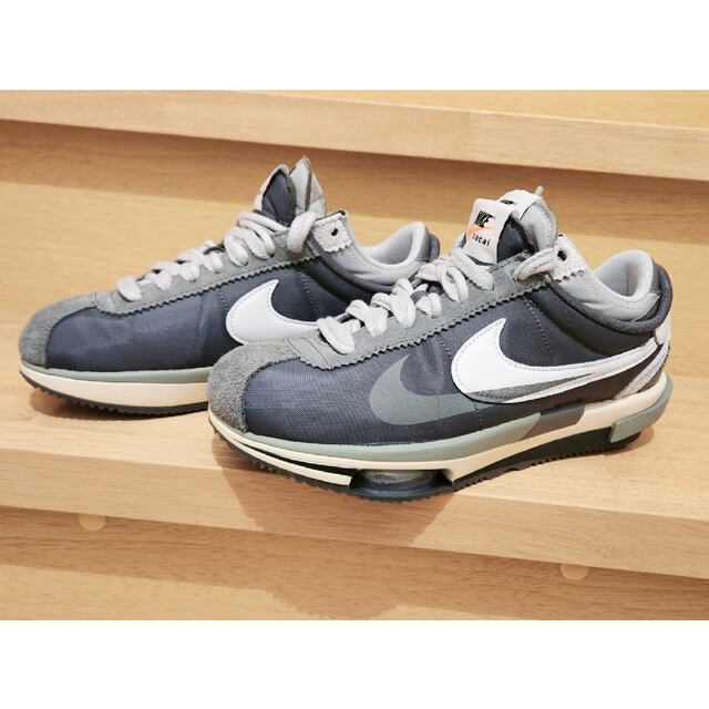 sacai × Nike Zoom Cortez Iron Grey