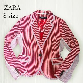 未使用品⭐️ZARA、黒ノーカラージャケット、金ボタン、ツイード生地、スペイン製