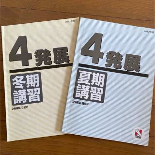 2冊セット　日能研　4年生　夏季講習　冬季講習　発展　４年生(語学/参考書)