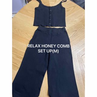 アメリヴィンテージ(Ameri VINTAGE)の最終価格●RELAX HONEY COMB SET UP(M)(カジュアルパンツ)