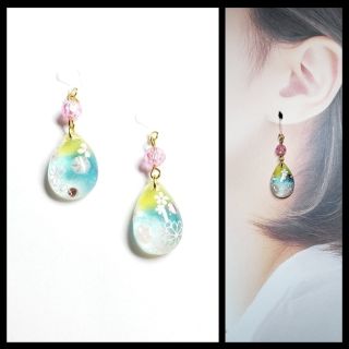 No.1519-B　桜モチーフ☆春ピアス・イヤリング