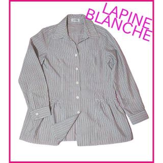 ラピーヌ(LAPINE)の【LAPINE BLANCHE】ストライプシャツブラウス　チュニック　羽織　11(シャツ/ブラウス(長袖/七分))