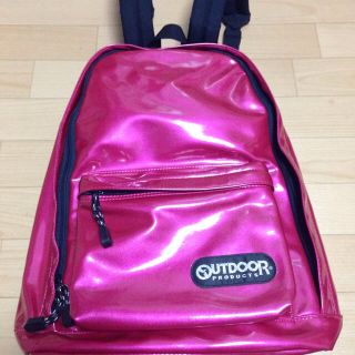 アウトドア(OUTDOOR)のOUTDOOR エナメルリュック👜💗(リュック/バックパック)