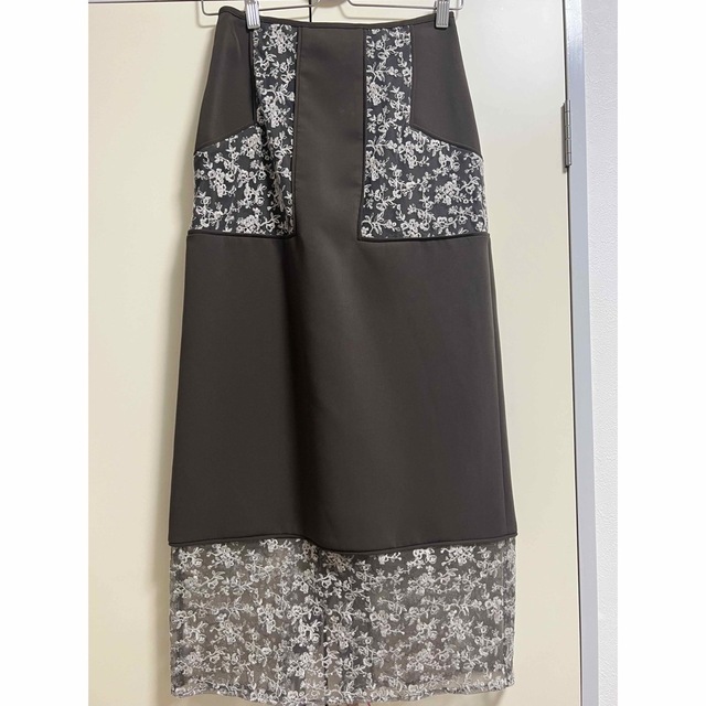 Lily Brown(リリーブラウン)のLILYBROWN スイッチングタイトスカート レディースのスカート(ロングスカート)の商品写真