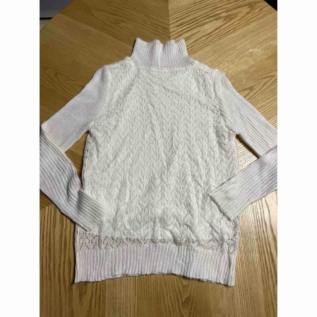 AMERI(アメリ) MEDI LOOSE CROCHET KNITアイボリー