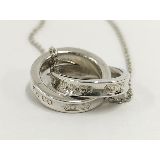 Tiffany & Co. - Tiffany&Co. ダブルリング ネックレス ナロー Tiffany & Co. - Tiffany&Co. ダブルリング ネックレス ナロー
