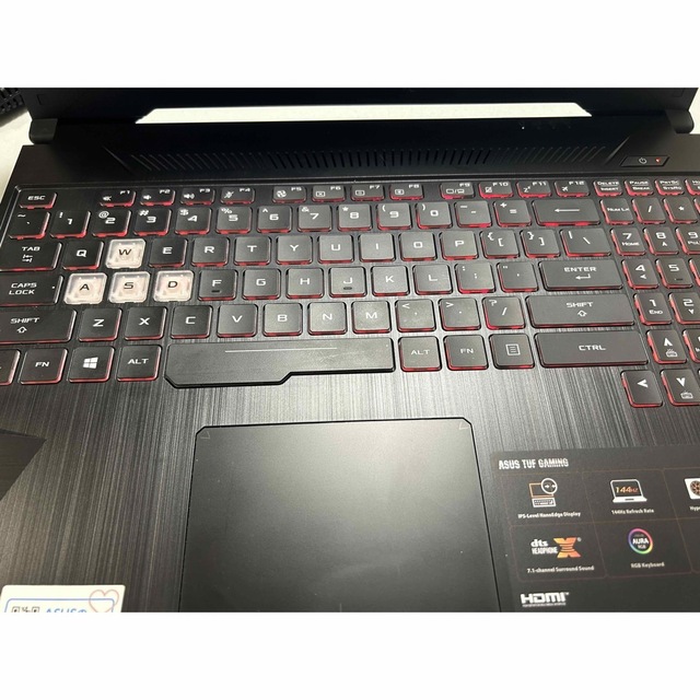 ASUS(エイスース)のASUS TUFゲーミングpc FX505DT Ryzen7 スマホ/家電/カメラのPC/タブレット(ノートPC)の商品写真