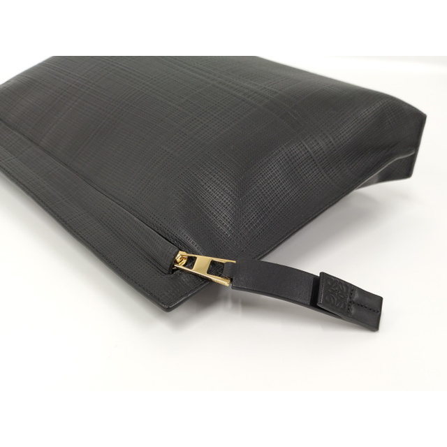 LOEWE(ロエベ)のLOEWE クラッチバッグ セカンドバッグ ゴールド金具 レザー ブラック メンズのバッグ(セカンドバッグ/クラッチバッグ)の商品写真