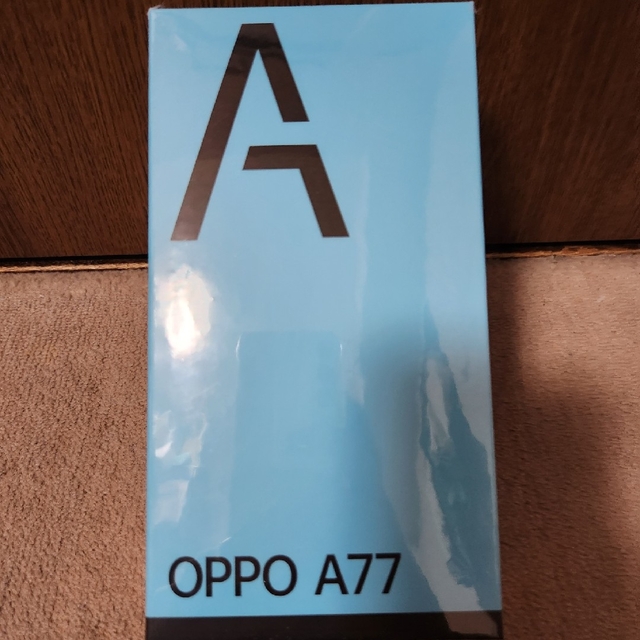 OPPO A77 ブラック 新品未開封スマホ家電カメラ