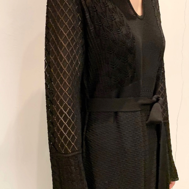 mame(マメ)の【限定値下げ】 mame Knitted Lace Dress レディースのワンピース(ロングワンピース/マキシワンピース)の商品写真