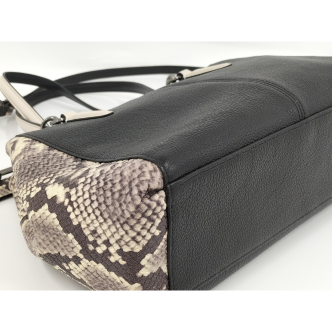COACH - COACH 2WAYショルダーバッグ パイソン スネーク ヘビ柄 COACH - COACH 2WAYショルダーバッグ パイソン スネーク ヘビ柄