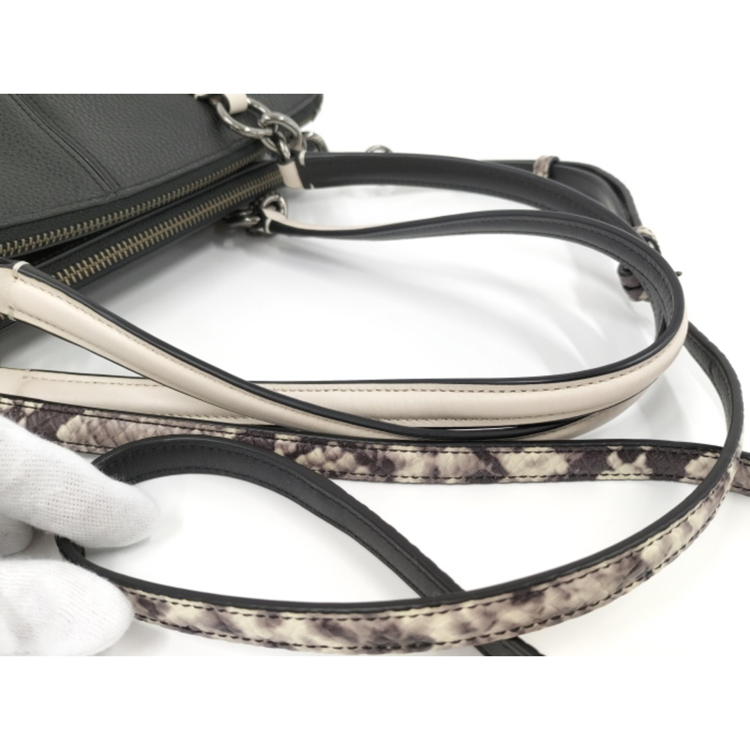 COACH - COACH 2WAYショルダーバッグ パイソン スネーク ヘビ柄 COACH - COACH 2WAYショルダーバッグ パイソン スネーク ヘビ柄