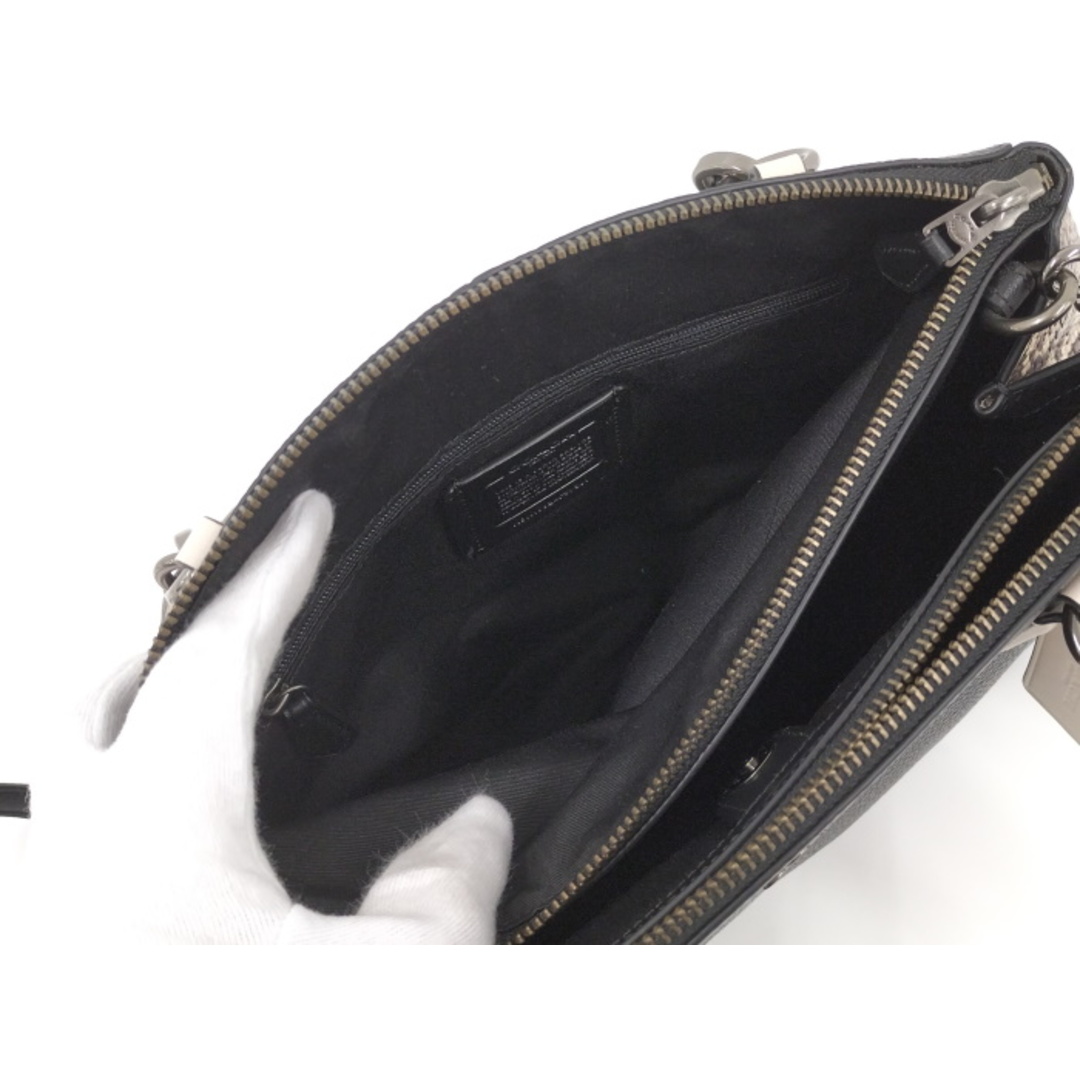 COACH - COACH 2WAYショルダーバッグ パイソン スネーク ヘビ柄 COACH - COACH 2WAYショルダーバッグ パイソン スネーク ヘビ柄