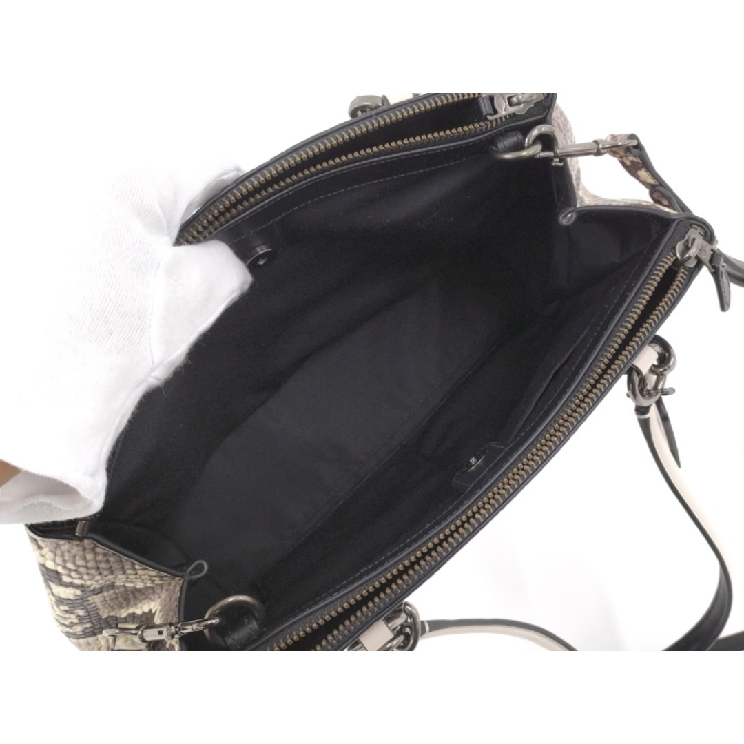 COACH - COACH 2WAYショルダーバッグ パイソン スネーク ヘビ柄 COACH - COACH 2WAYショルダーバッグ パイソン スネーク ヘビ柄