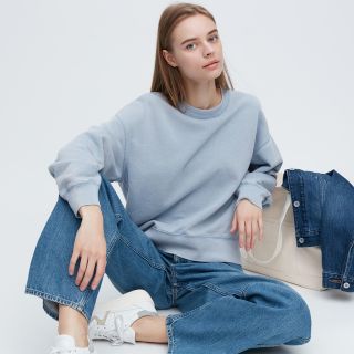 ユニクロ(UNIQLO)のUNIQLO ユニクロ スウェットクルーネックシャツ（長袖）L(トレーナー/スウェット)