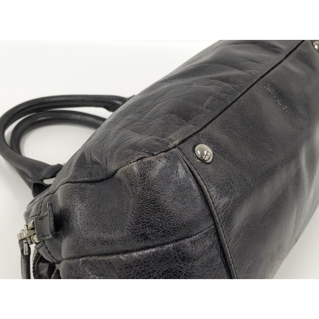 miumiu(ミュウミュウ)のmiumiu ハンドバッグ レザー ブラック レディースのバッグ(ハンドバッグ)の商品写真