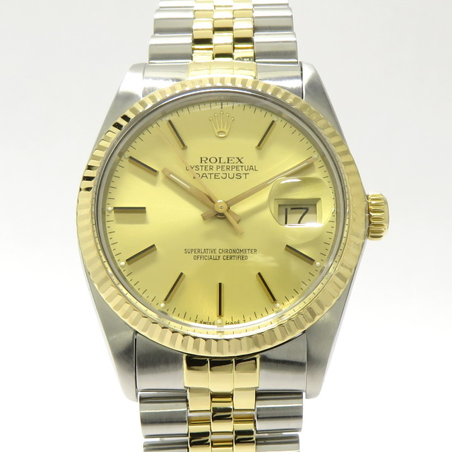 ROLEX - ROLEX デイトジャスト 自動巻き SS/YG コンビベルト ROLEX - ROLEX デイトジャスト 自動巻き SS/YG コンビベルト