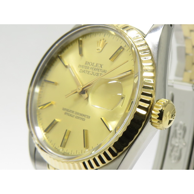 ROLEX - ROLEX デイトジャスト 自動巻き SS/YG コンビベルト ROLEX - ROLEX デイトジャスト 自動巻き SS/YG コンビベルト