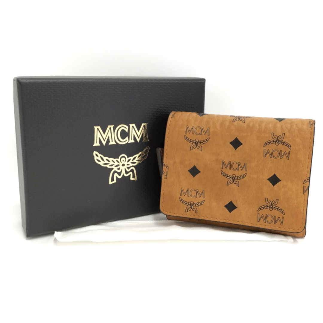 MCM(エムシーエム)のMCM 三つ折り財布 ヴィセトス PVC キャメル レディースのファッション小物(財布)の商品写真