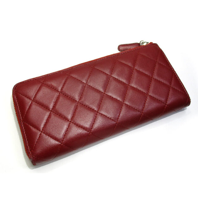 CHANEL - CHANEL L字ファスナー 長財布 マトラッセ ココマーク レザー