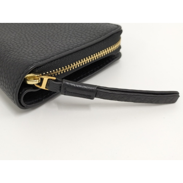 Tory Burch(トリーバーチ)のTORY BURCH ラウンドファスナー財布 レザー ブラック レディースのファッション小物(財布)の商品写真