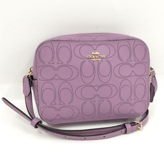 コーチ(COACH)のCOACH ショルダーバッグ シグネチャー レザー パープル F02403(ショルダーバッグ)