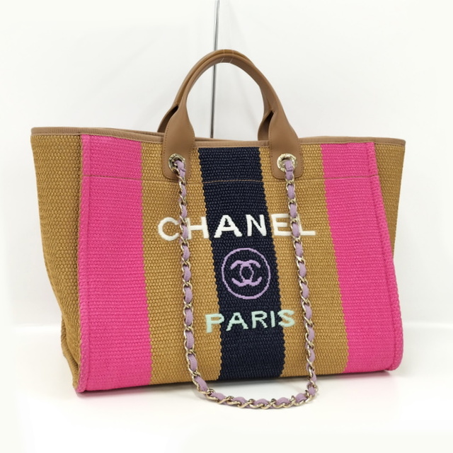 CHANEL ドーヴィル ラージショッピングバッグ 2WAYトートバッグ