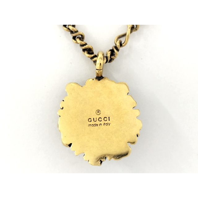 Gucci - GUCCI ネックレス ライオンヘッド メッキ ゴールドの通販 by 