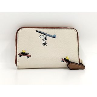 COACH - COACH コインケース スヌーピー コラボ レザー アイボリーの