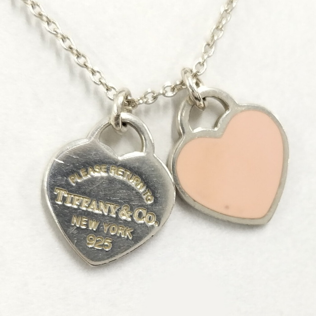 TIFFANY&Co. ネックレス ダブルハート ミニ SV925 シルバー