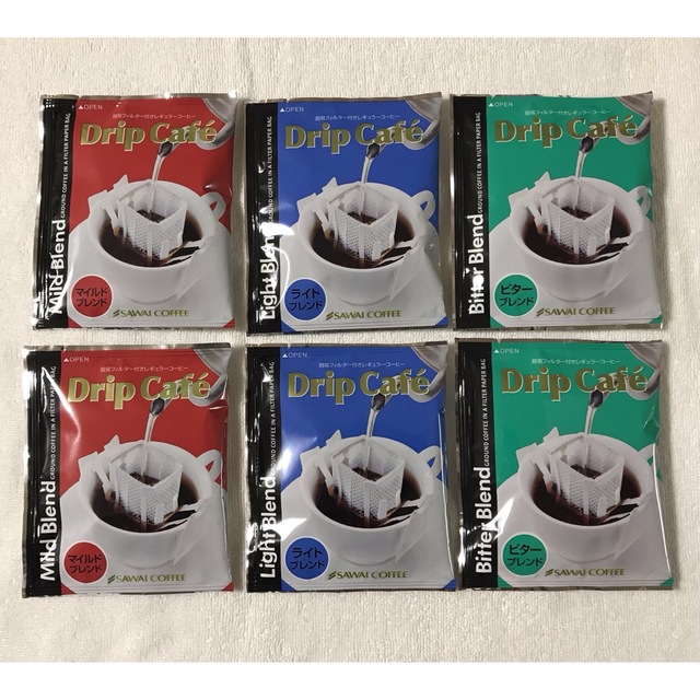 SAWAI COFFEE(サワイコーヒー)の澤井珈琲 ドリップバッグコーヒー ブレンド3種 6袋 食品/飲料/酒の飲料(コーヒー)の商品写真