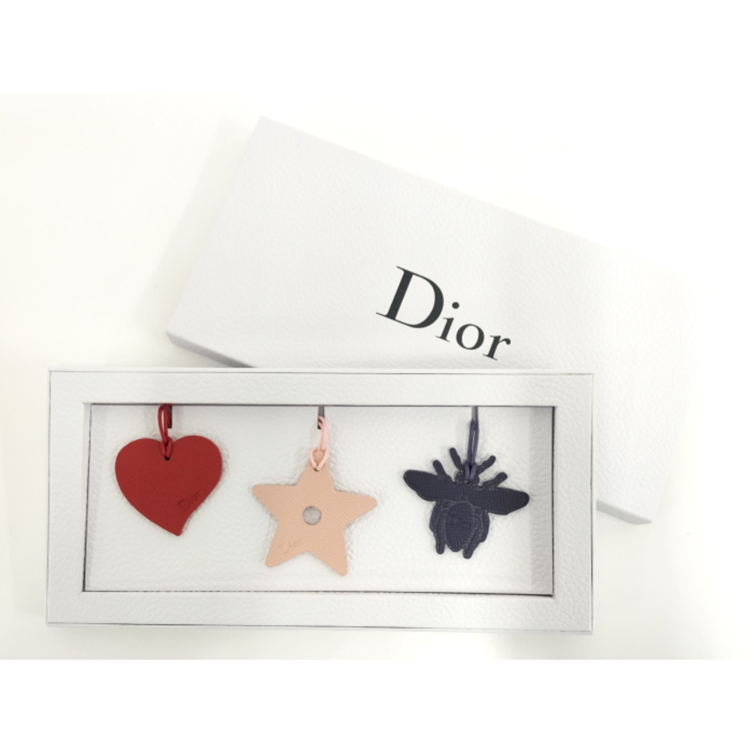 Christian Dior(クリスチャンディオール)のChristian Dior チャーム ハート スター 星 蜂 ハチ レザー レディースのアクセサリー(チャーム)の商品写真