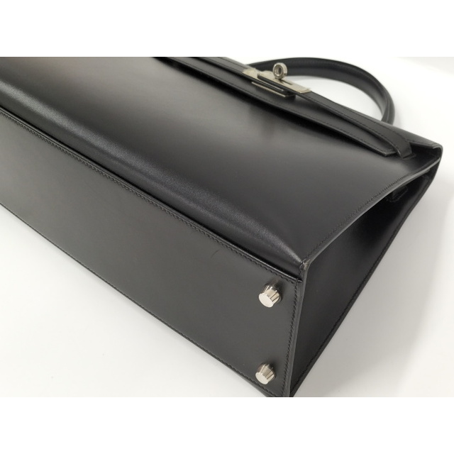 Hermes(エルメス)のHERMES ケリー32 ハンドバッグ ボックスカーフ ブラック □D刻印 レディースのバッグ(ハンドバッグ)の商品写真