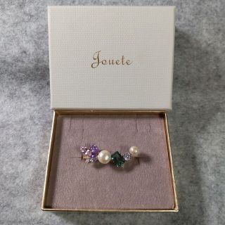 ジュエッテ(Jouete)の美品★ジュエッテ Jouete コットンパール&ビジュー トゥーリング ゴールド(リング(指輪))